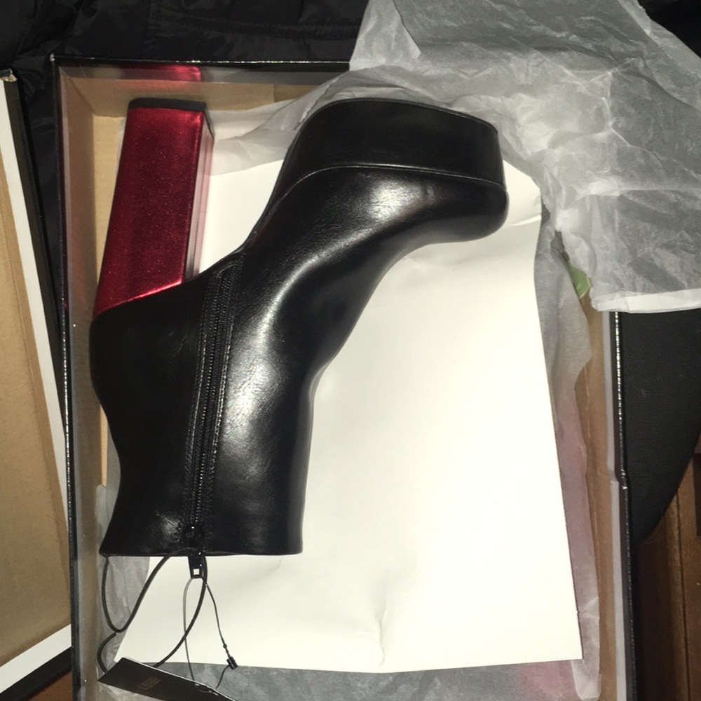Forever 21 metallic flame boots